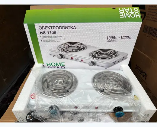Плита электрическая на 2-е комфорки HS-1109-1177р.